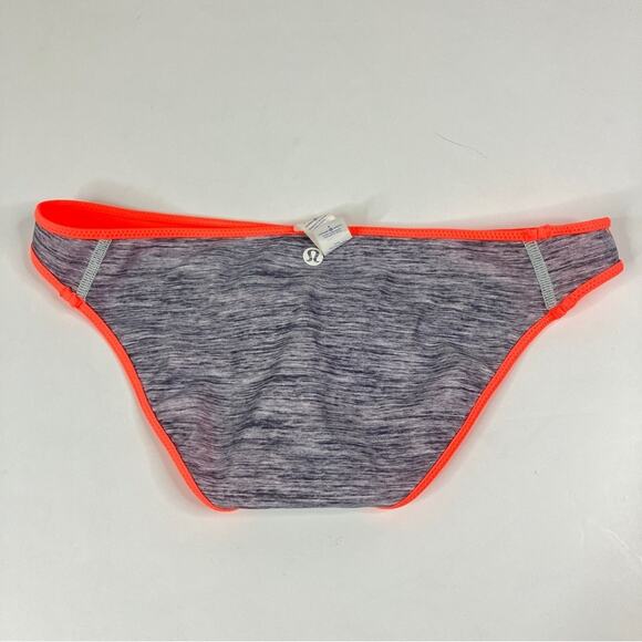 Lululemon Athletica | Neon Orange Reversible Gray Bikini Bottoms 6 - Picture 2 of 6